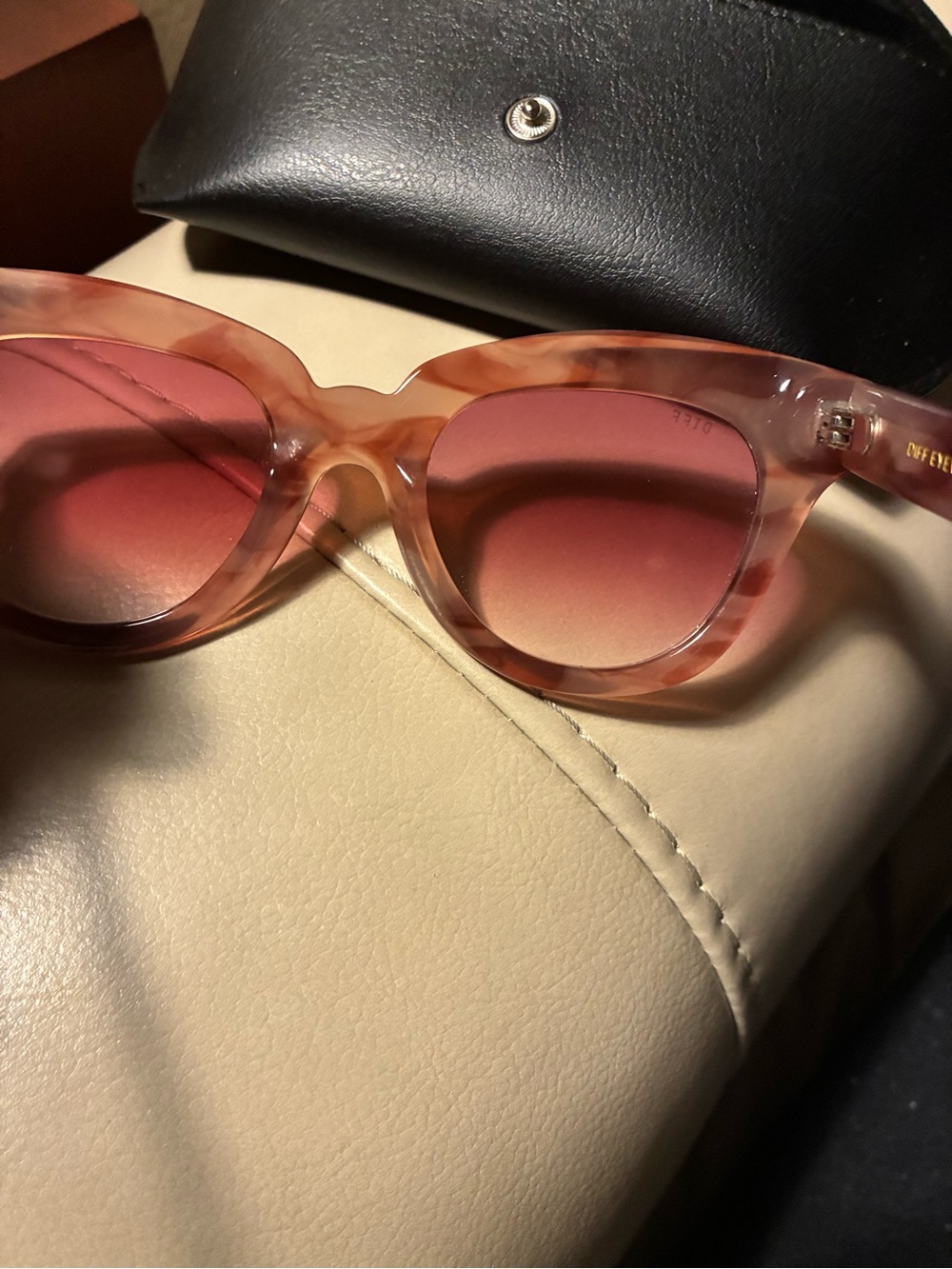 Diff Eyewear jagger Pink Cat-Eye Sunglasses - like new - Picture 6 of 8